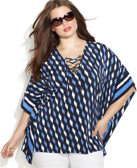 michael kors plus size tops macy's|macy's plus size michael kors.